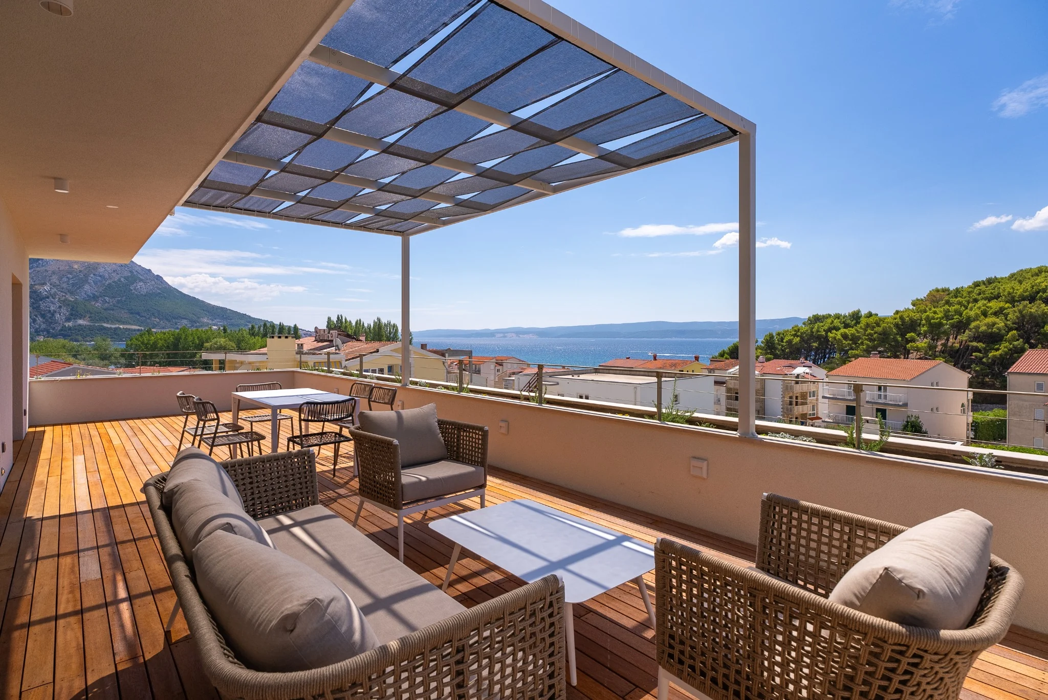Almissum terrace with Adriatic view
