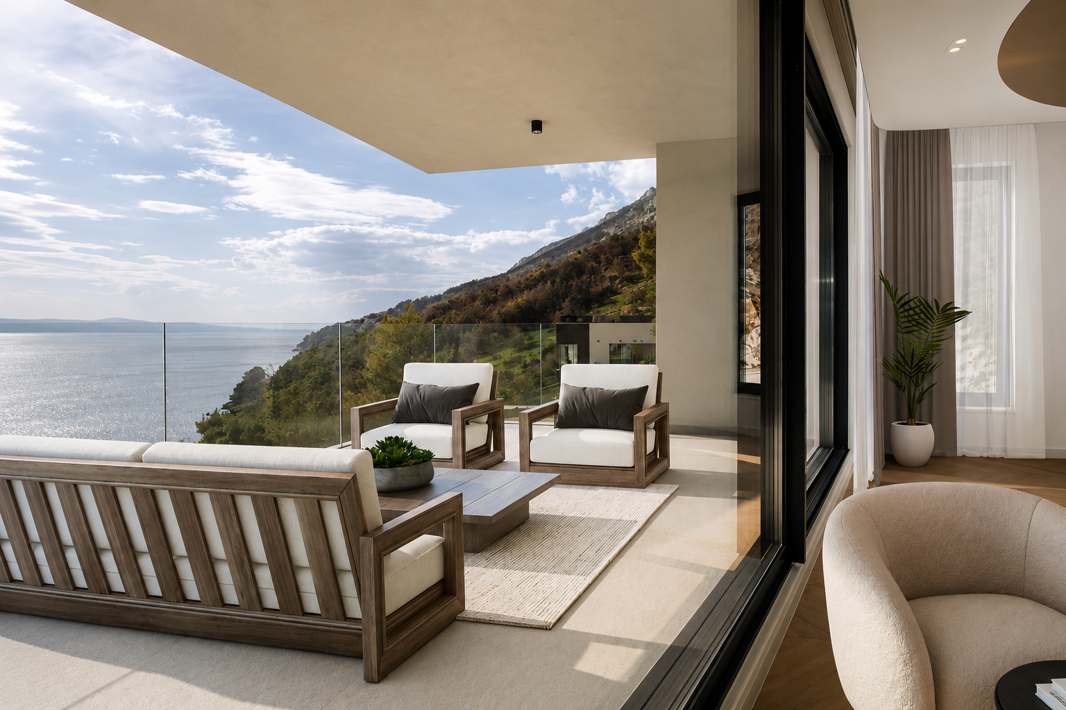 Dream Star terrace with sea view